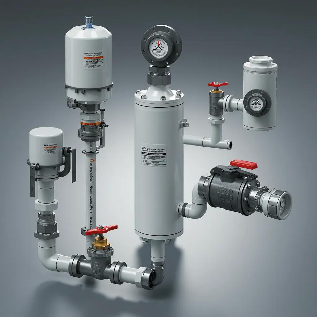 A range of backflow prevention devices commonly used in Gilbert AZ, demonstrating compliance with stringent local regulations.